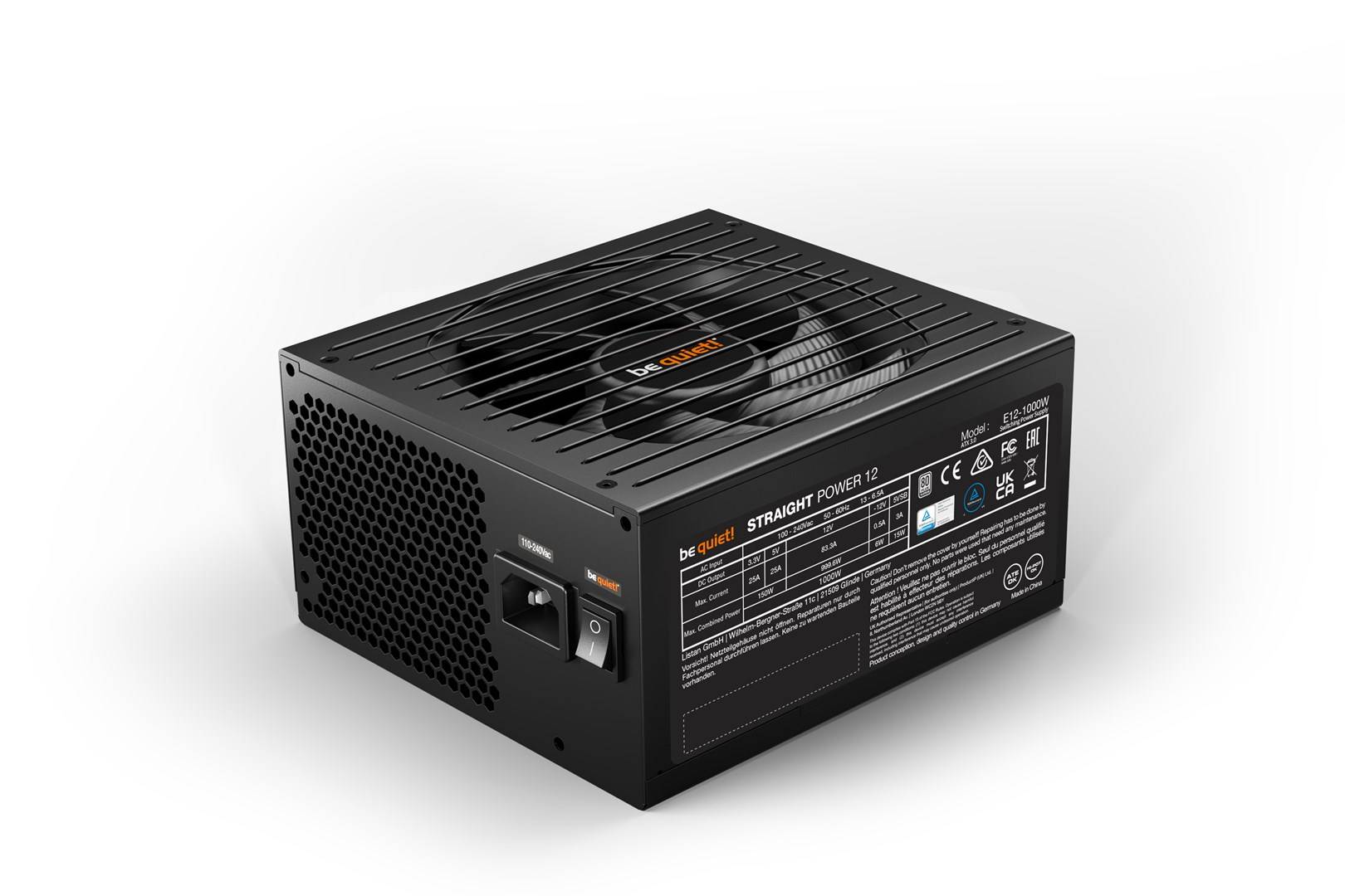 Be quiet! bn338 alimentatore per computer 1000 w 20+4 pin atx atx nero-9