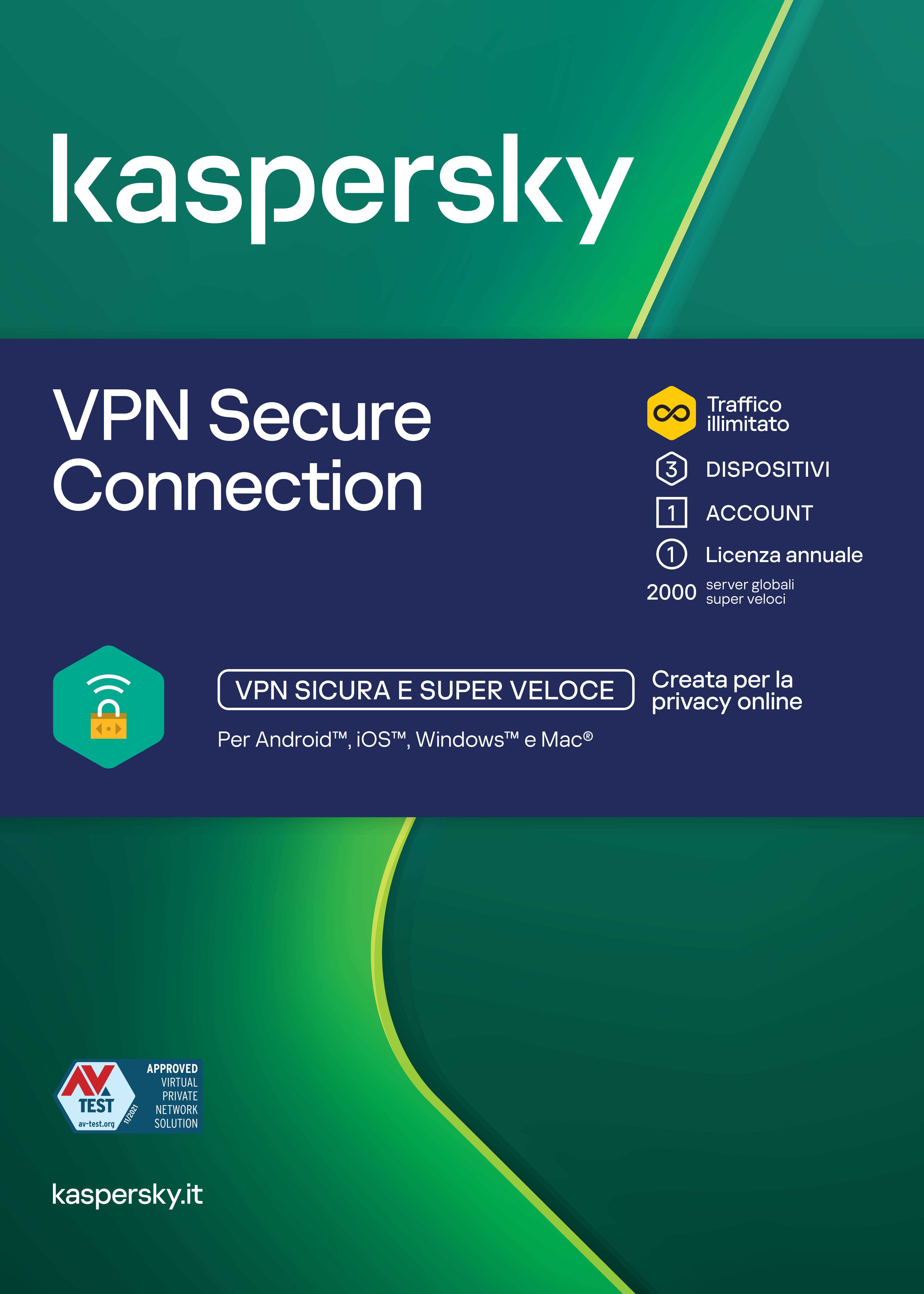 KASPERSKY SECURE CONNECTION 3DEV 1Y-1