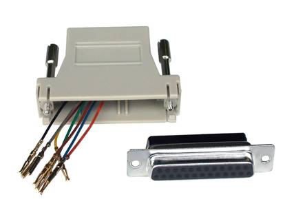 CONNETTORE MODULARE 25 POLI FEMMINA - 8 POLI - RJ45-1