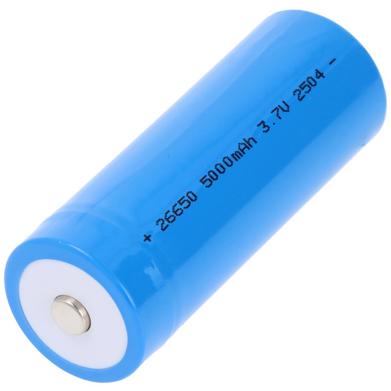 Cella rotonda 26650, ioni di litio, 3,7 V, 5000 mAh, 18,5 Wh, con porta di ricarica USB-C-2