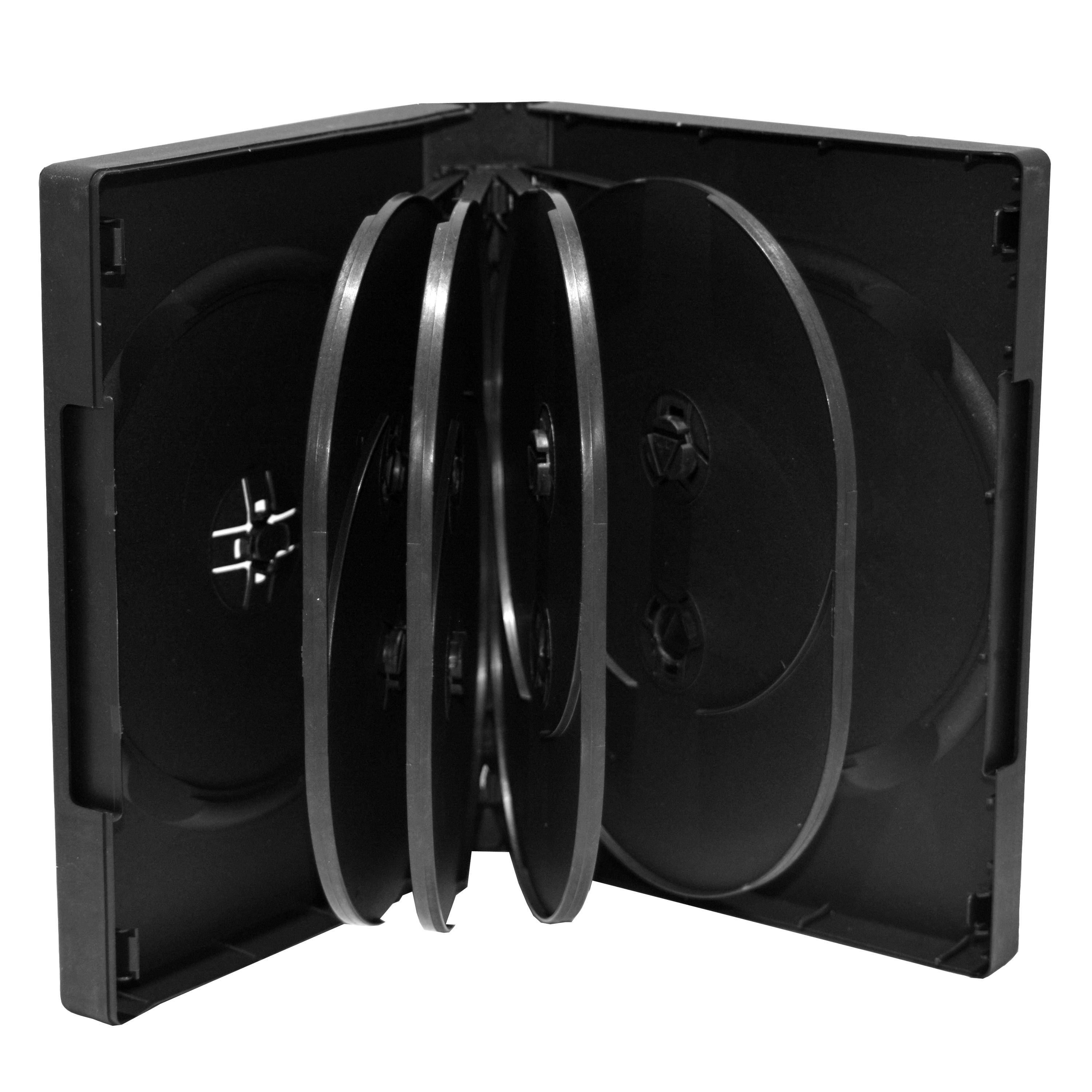 MediaRange BOX35-10 custodia CD/DVD Scatola con DVD 10 dischi Nero (BOX35-10)-0