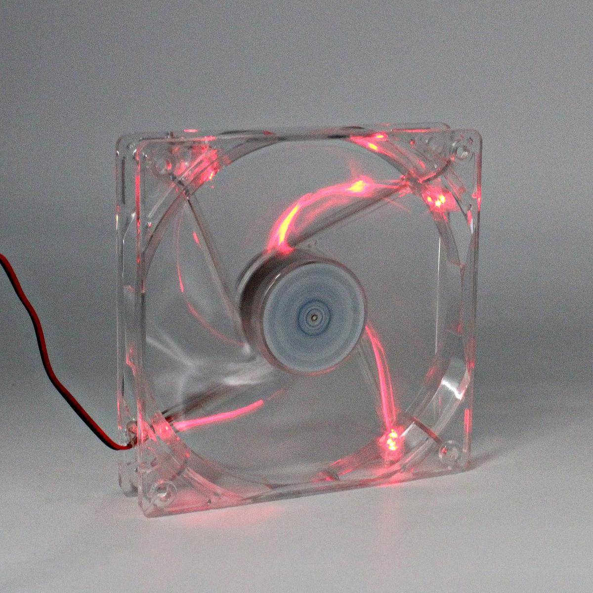 Ventola Aria Raffreddamento Per Case Assemblato Pc Gaming Rossa Led 120mm-1