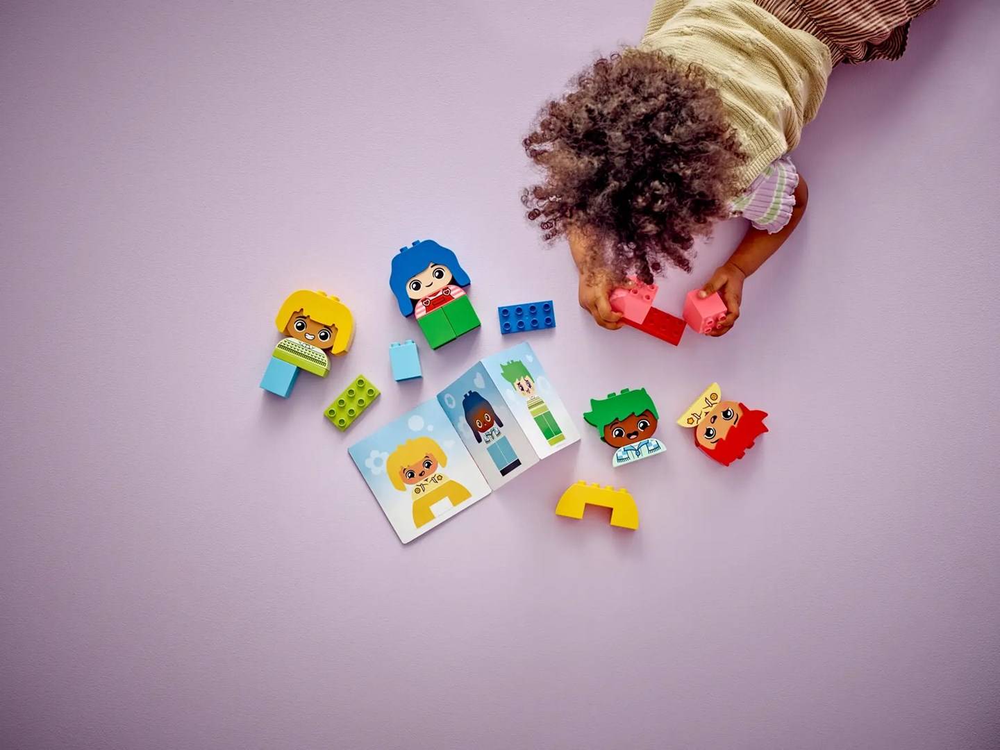 Lego duplo forti sentimenti ed emozioni gioco impilabile e personalizzbile con 23 mattoncini e 4 personaggi-6