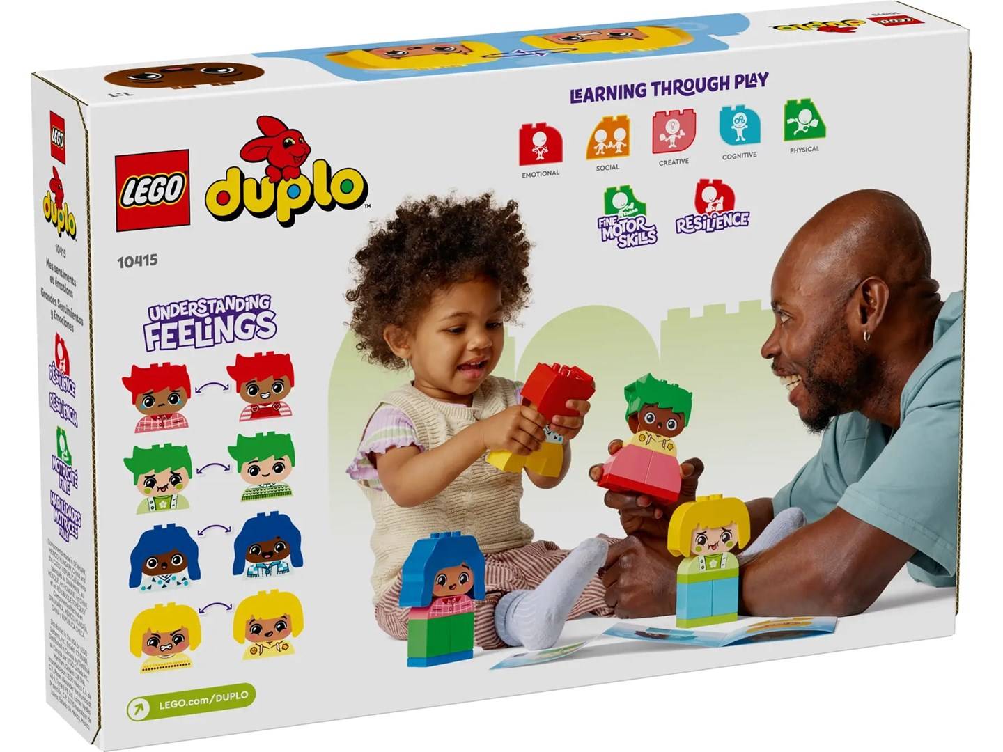 Lego duplo forti sentimenti ed emozioni gioco impilabile e personalizzbile con 23 mattoncini e 4 personaggi-1