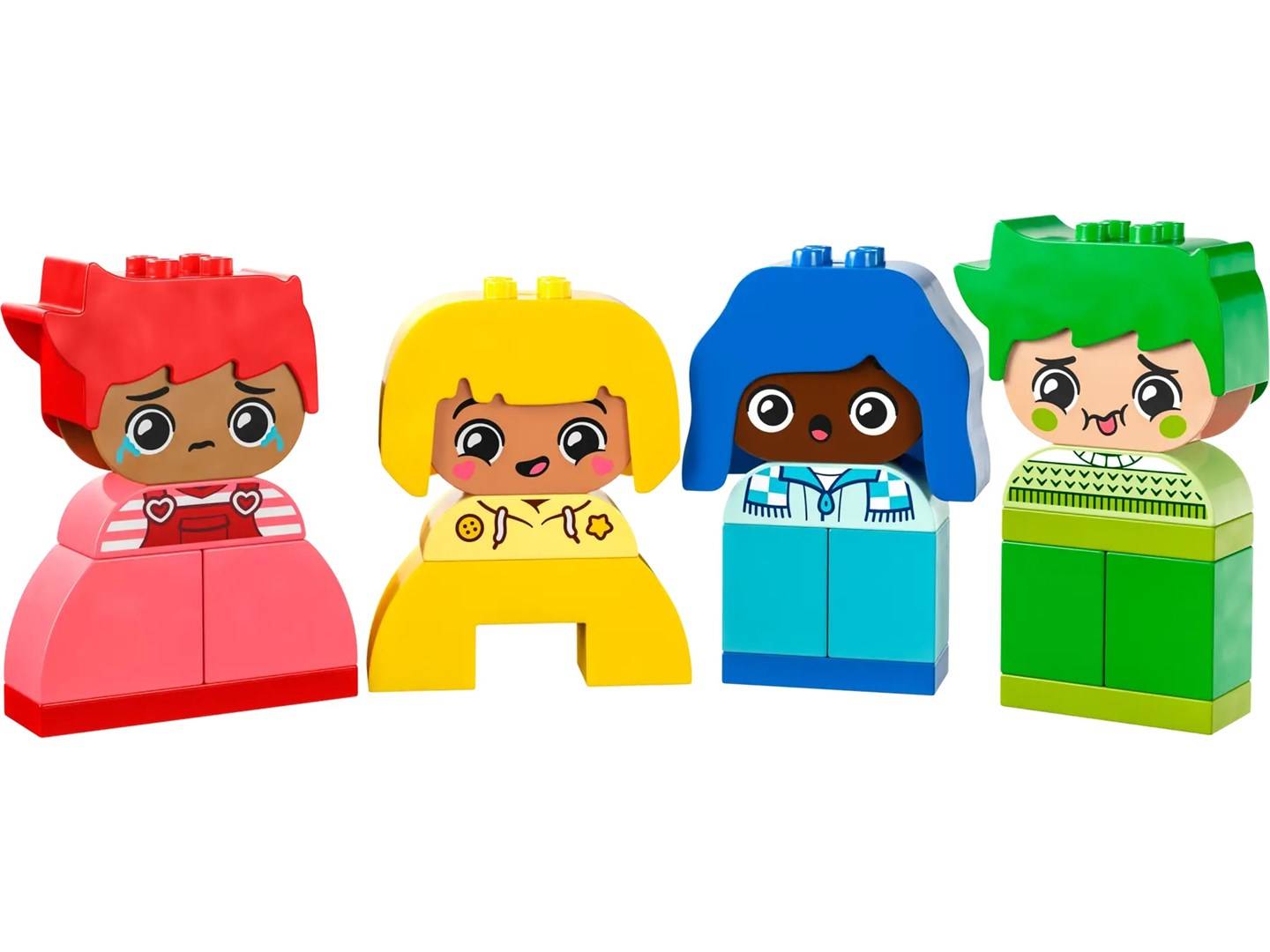 Lego duplo forti sentimenti ed emozioni gioco impilabile e personalizzbile con 23 mattoncini e 4 personaggi-2