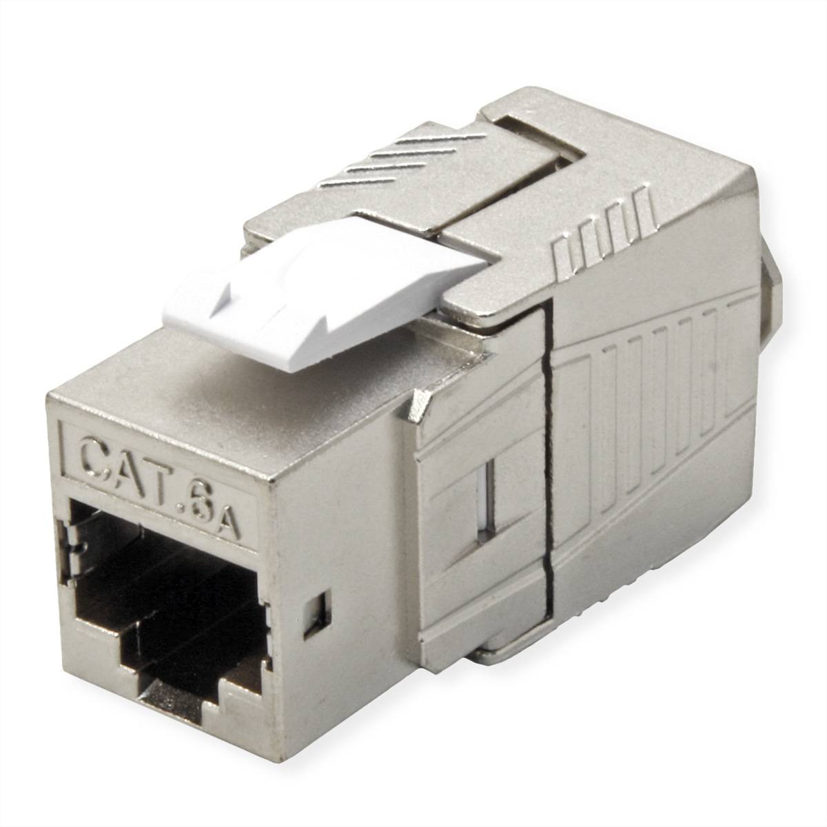 ROLINE Cat.6A (Classe EA) Keystone, RJ-45, schermato, senza attrezzi, GHMT, colore argento-0