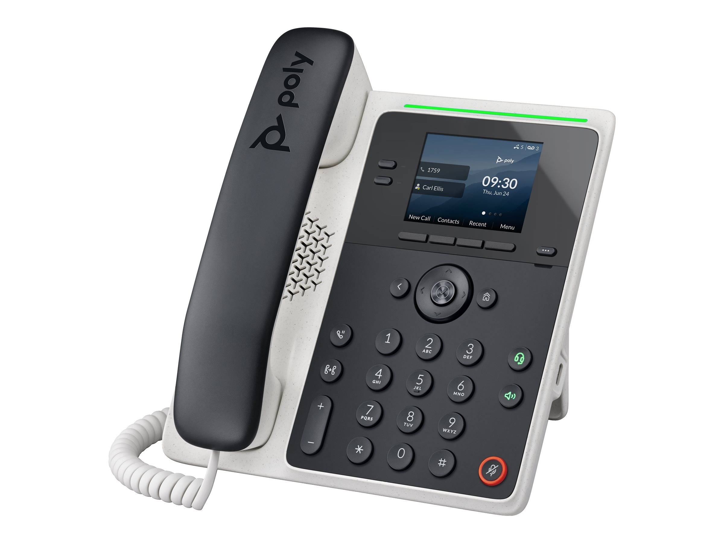 POLY Telefono IP Edge E100 abilitato per PoE-1