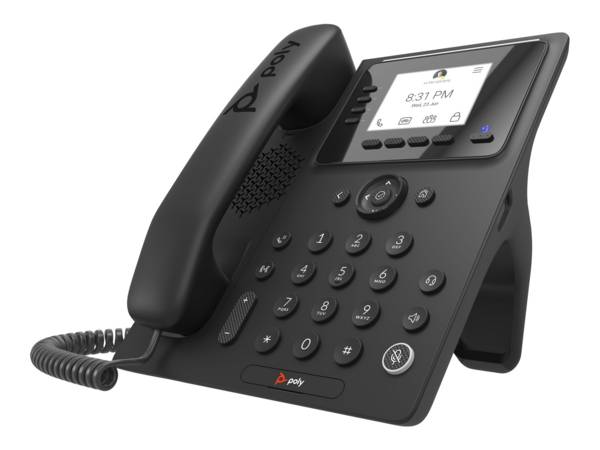 HP Poly CCX 350 Business Media Phone for Microsoft Teams and PoE-enabled telefono IP Nero LCD