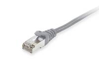 equip - Patch-Kabel - RJ-45 (M) zu RJ-45 (M) - 30,0m - S/FTP - CAT 6a - halogenfrei, geformt, ohne Haken, verseilt - Gra-1