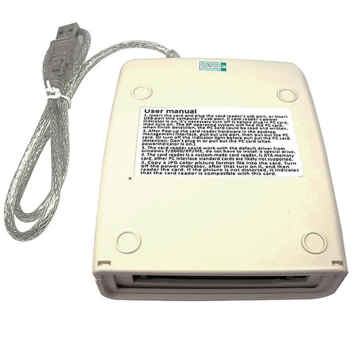 Card Reader Lettore Schede Di Memoria Flash Disk Ata Pcmcia Da Usb A 68 Pin-4