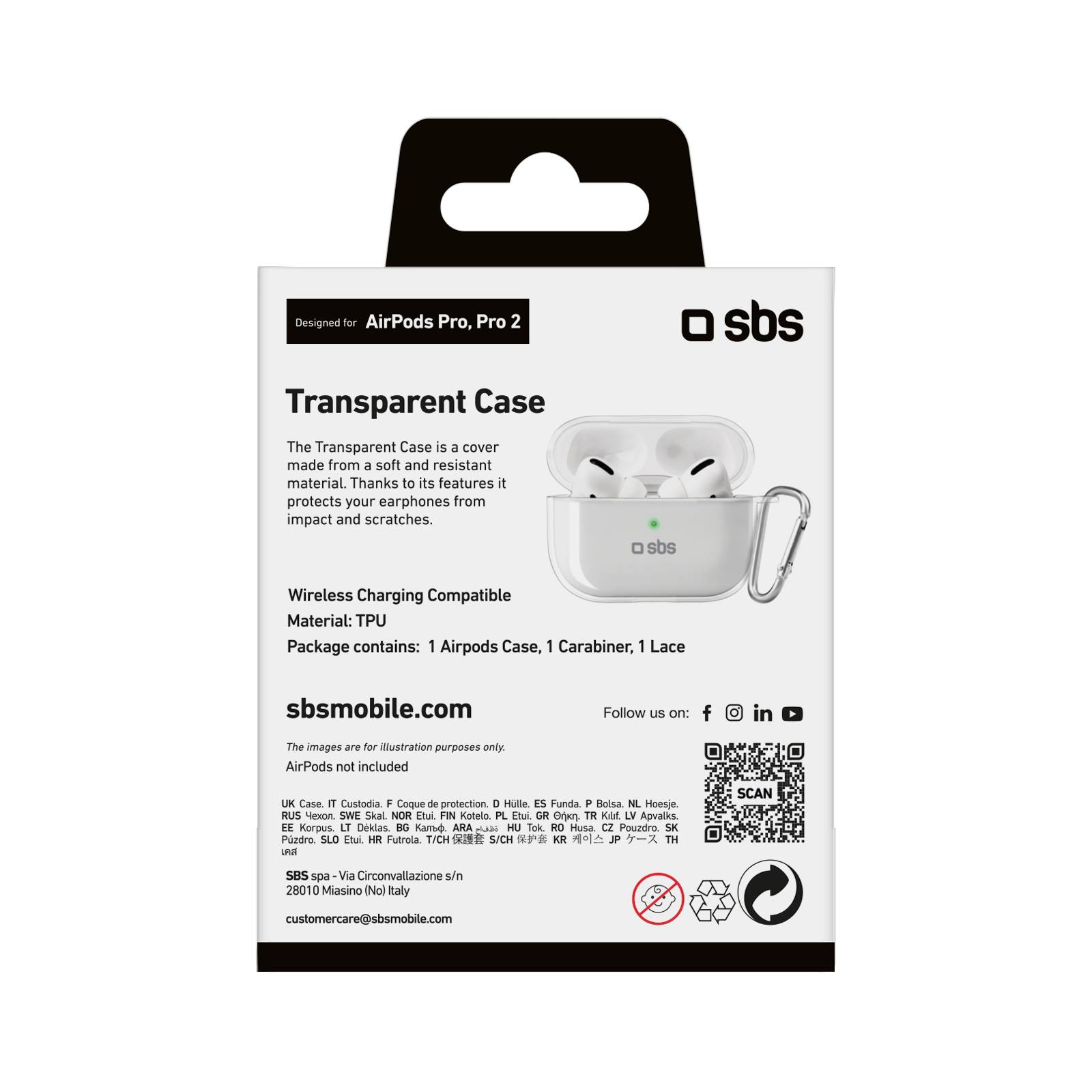 Custodia in TPU per Apple AirPods Pro 2-2