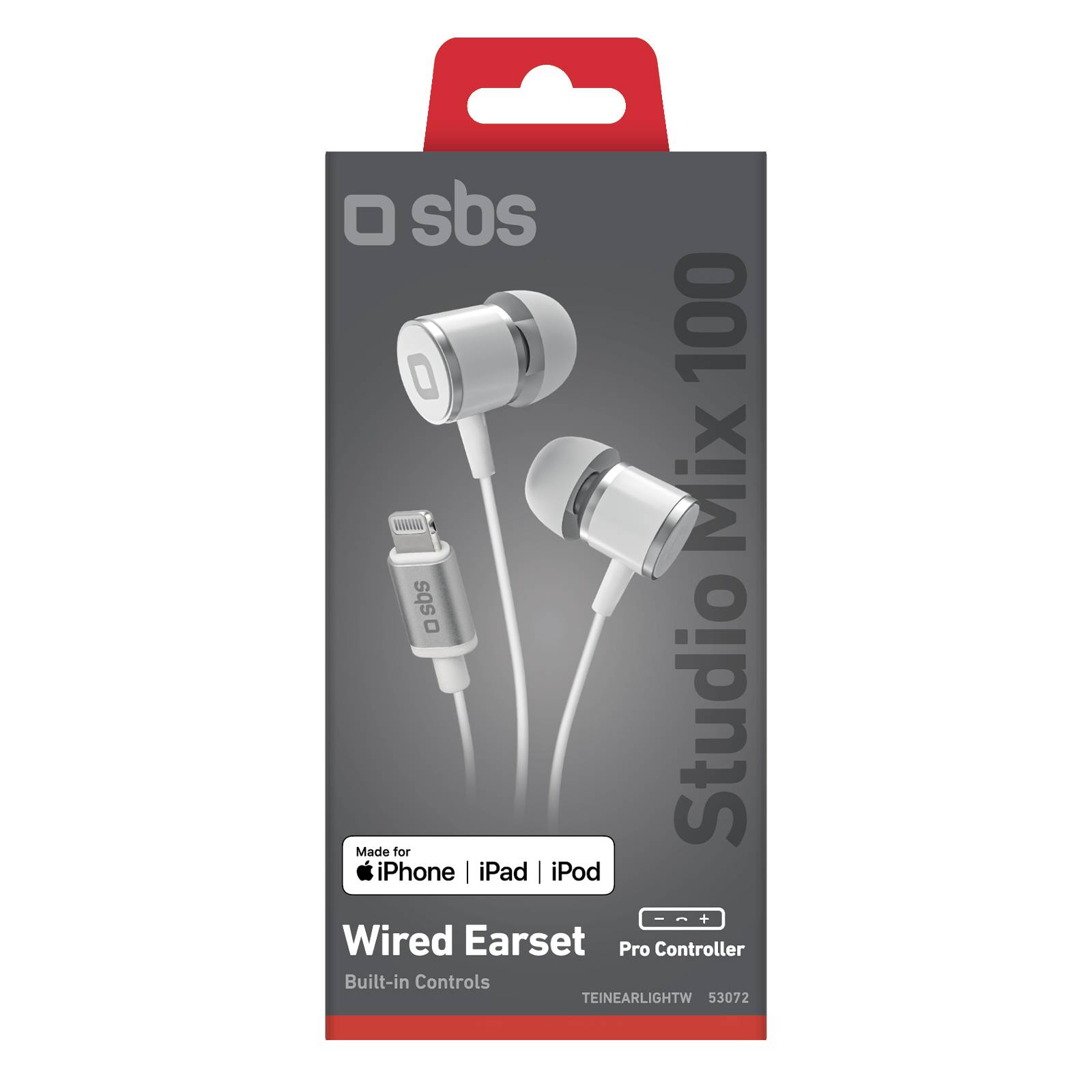 Auricolari in-ear con filo stereo e connettore Lightning Made For Apple-1