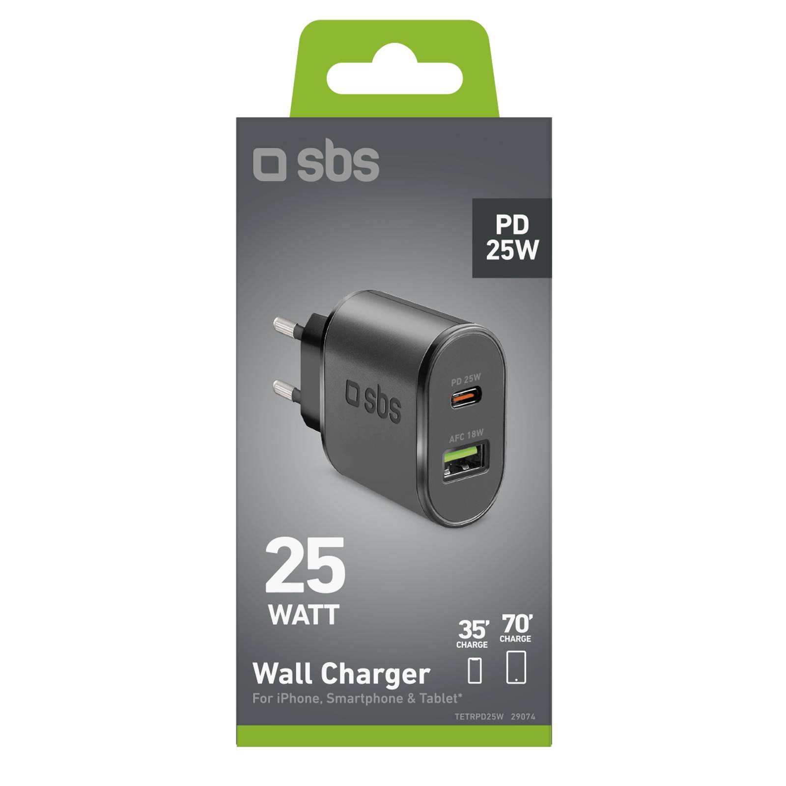 Caricatore caricabatterie 25 Watt - Ricarica ultra rapida e uscita USB-C-1