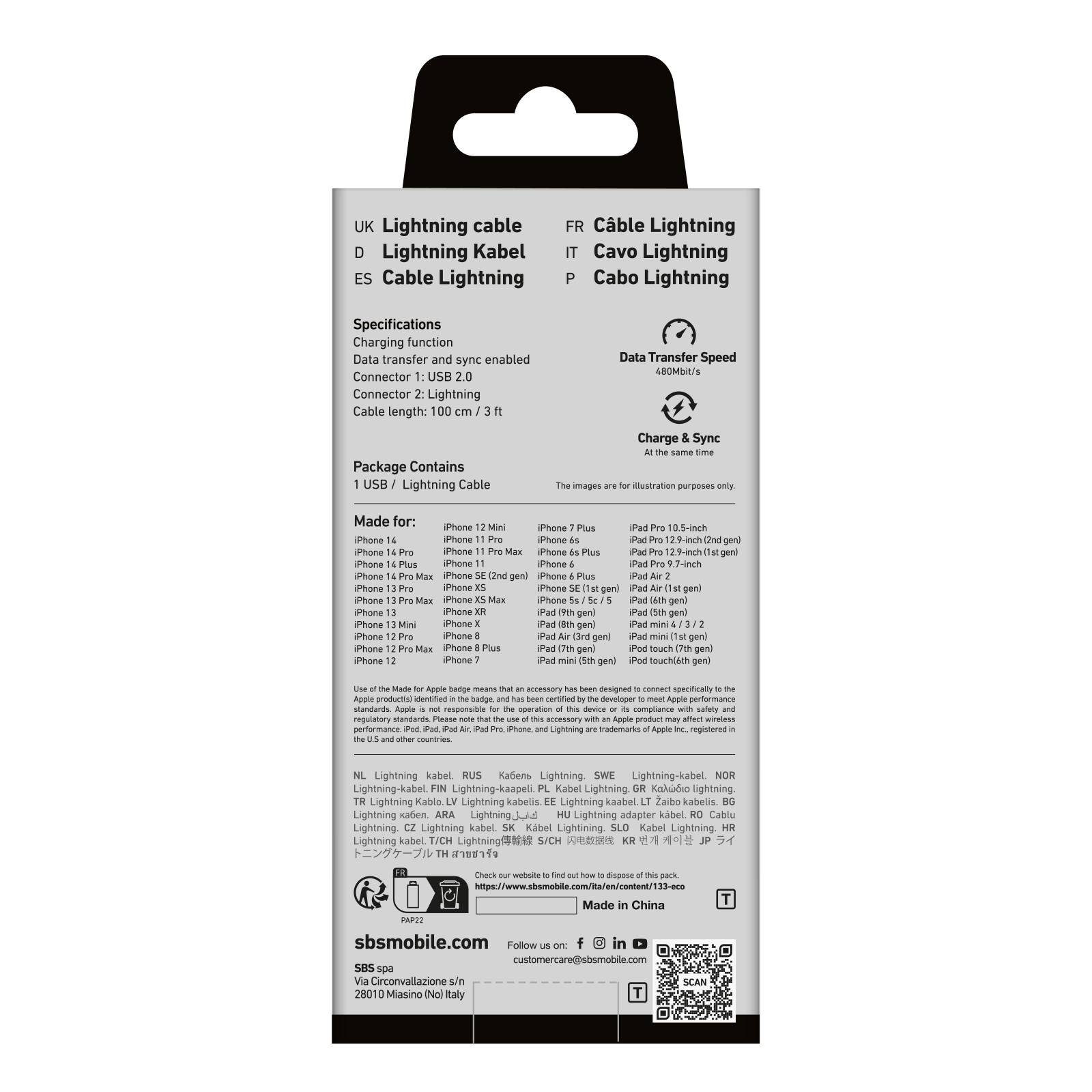 Cavo dati e ricarica USB - Lightning-2