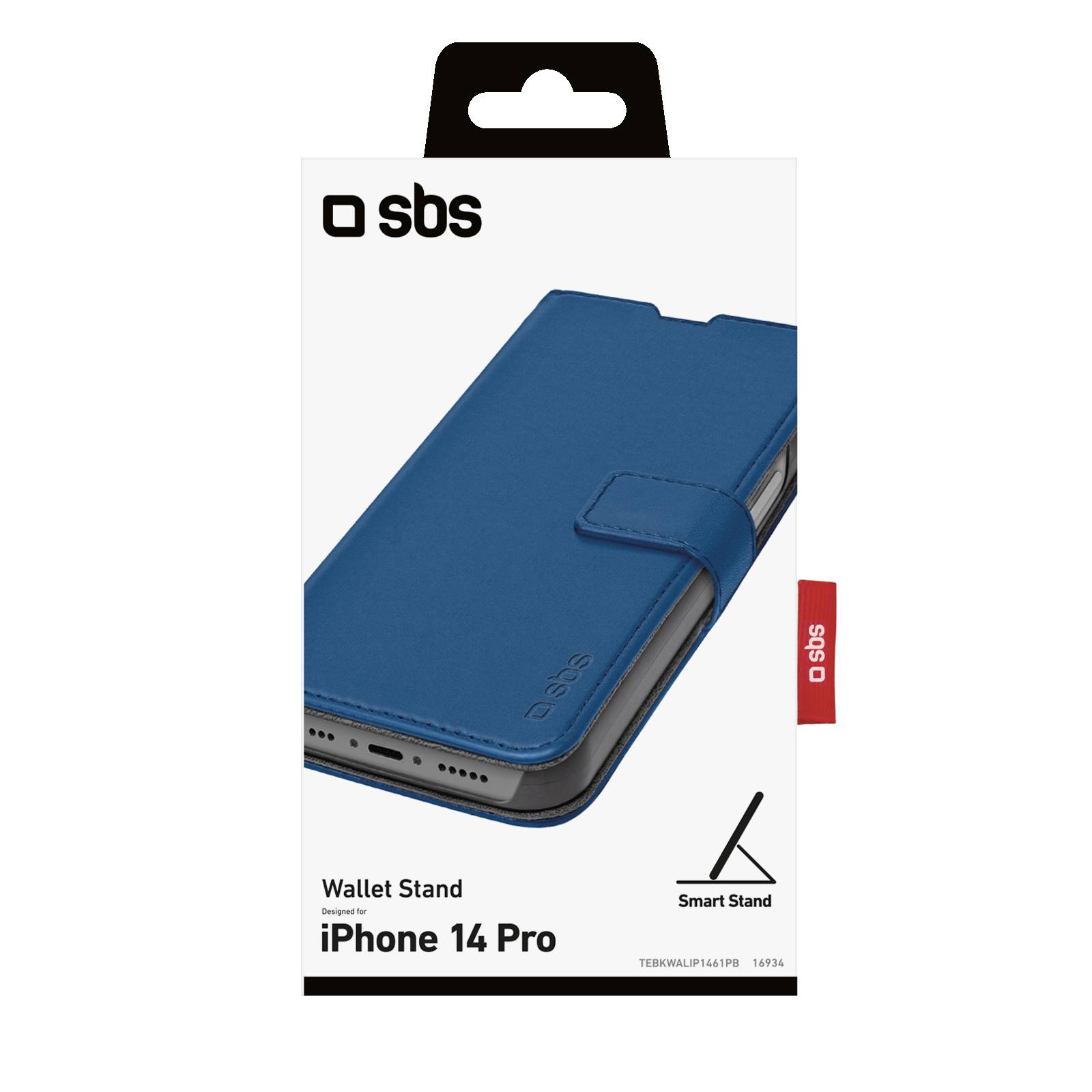 Custodia Book Wallet con funzione stand per iPhone 14 Pro-1