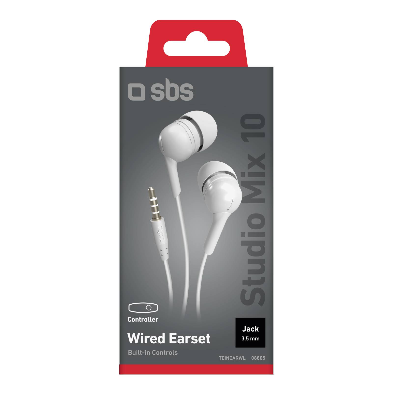 Auricolari filo stereo in-ear Studio Mix 10, jack 3,5 mm con microfono-1