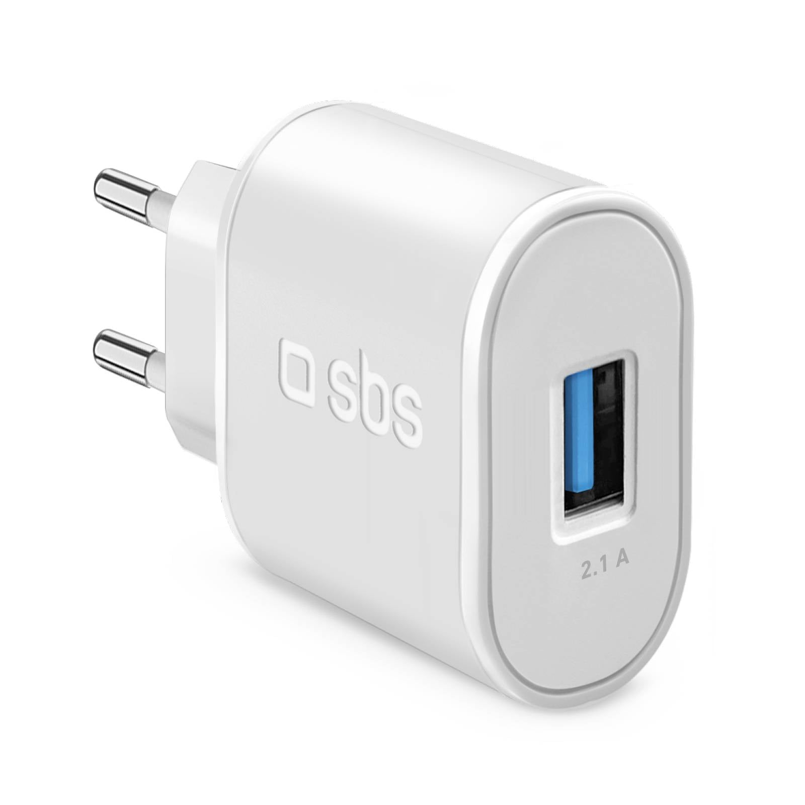 Caricabatterie caricatore 10W - carica rapida porta USB 2.1A Intelligent Charge-0