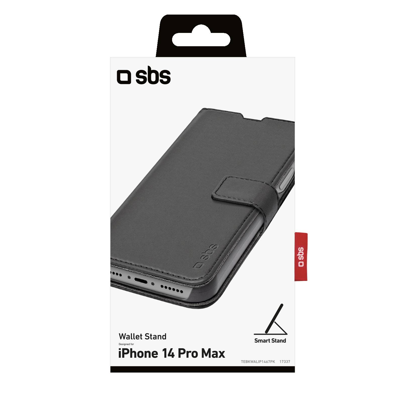 Custodia Book Wallet con funzione stand per iPhone 14 Pro Max-1