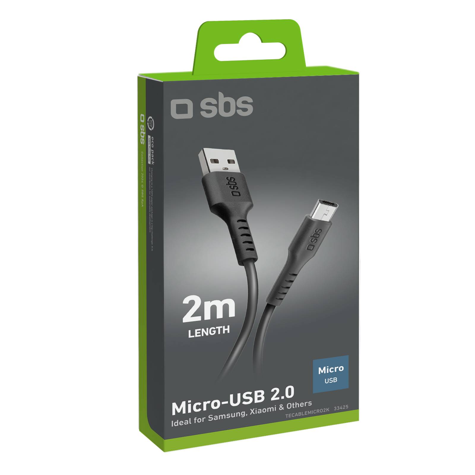 Cavo dati 2 m nero - Connettori USB a Micro-USB-1