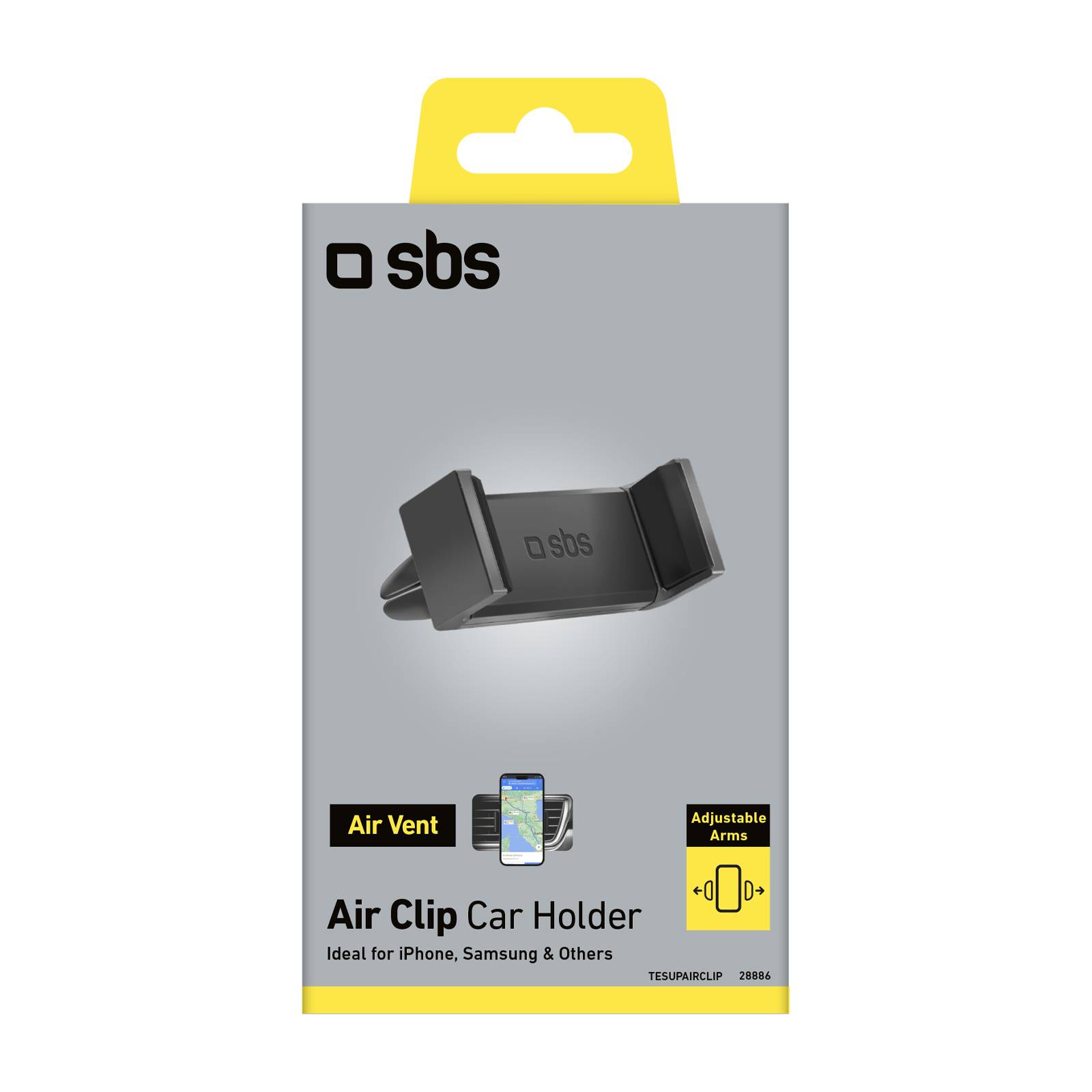 Supporto universale da auto per smartphone fino a 80mm-1
