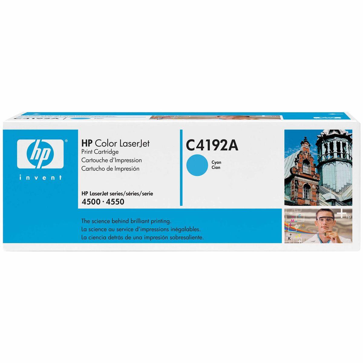 Hp C4192a Toner Originale Cartuccia Ciano Blu Laserjet 4500 4550-1