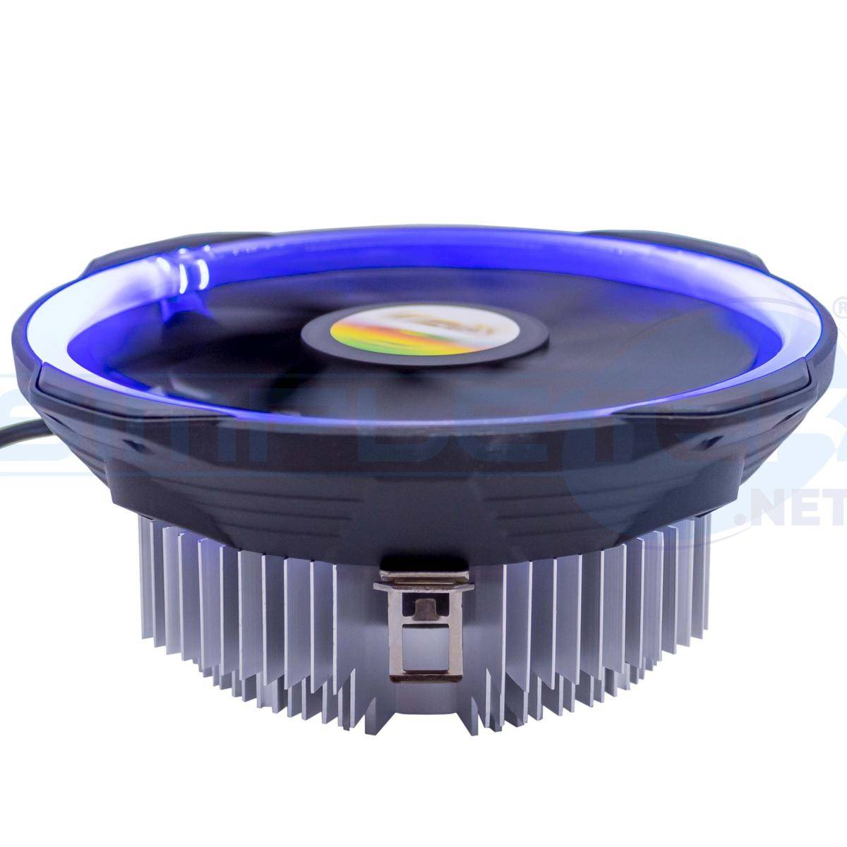 Dissipatore Processore Cpu Cooler Blu Colorato 12cm 75w Tdp 1851 1700 1200 115x-2