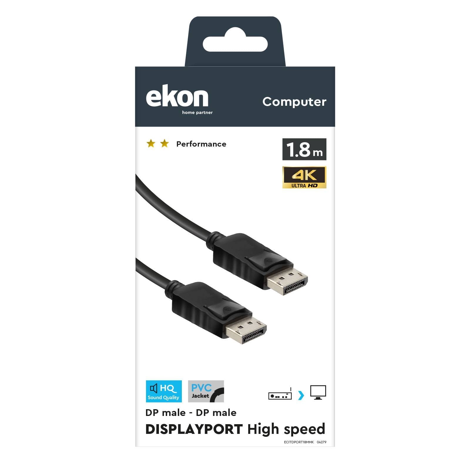 Cavo con 2 DisplayPort maschio-maschio-1