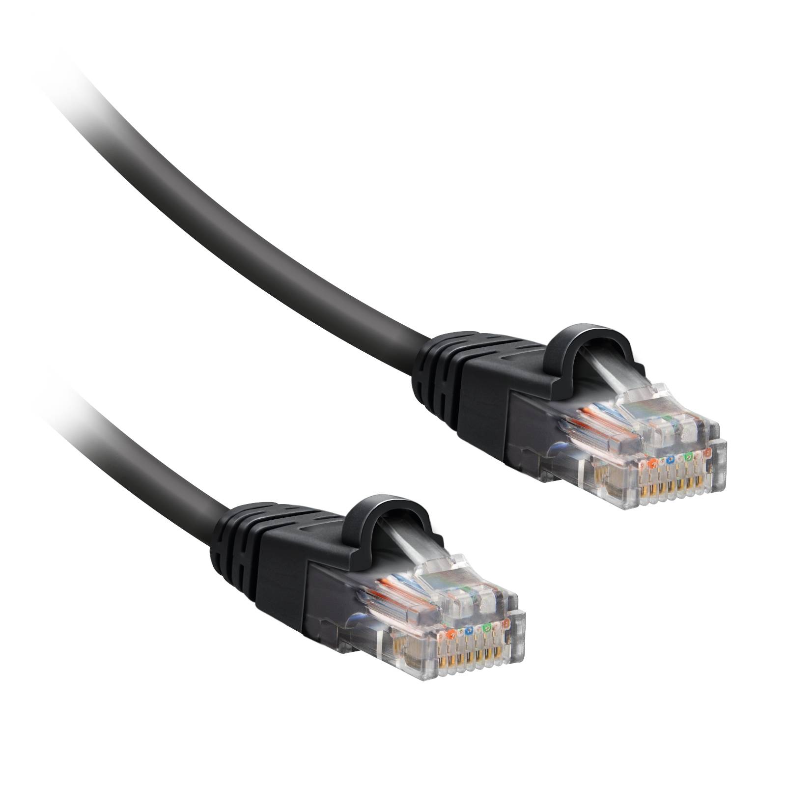 Cavo di rete per PC UTP cat 5e colore grigio, connettori RJ45, colore grigio, lungo 5 m-0
