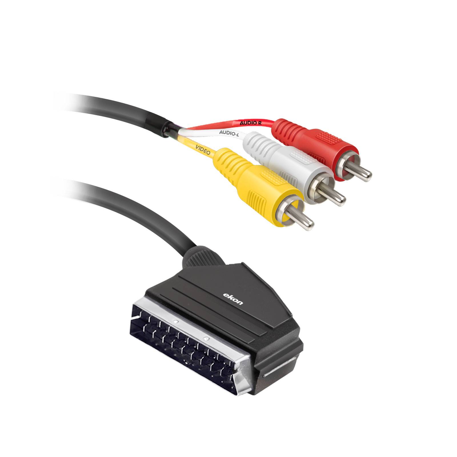 Cavo Scart – RCA con switch-0