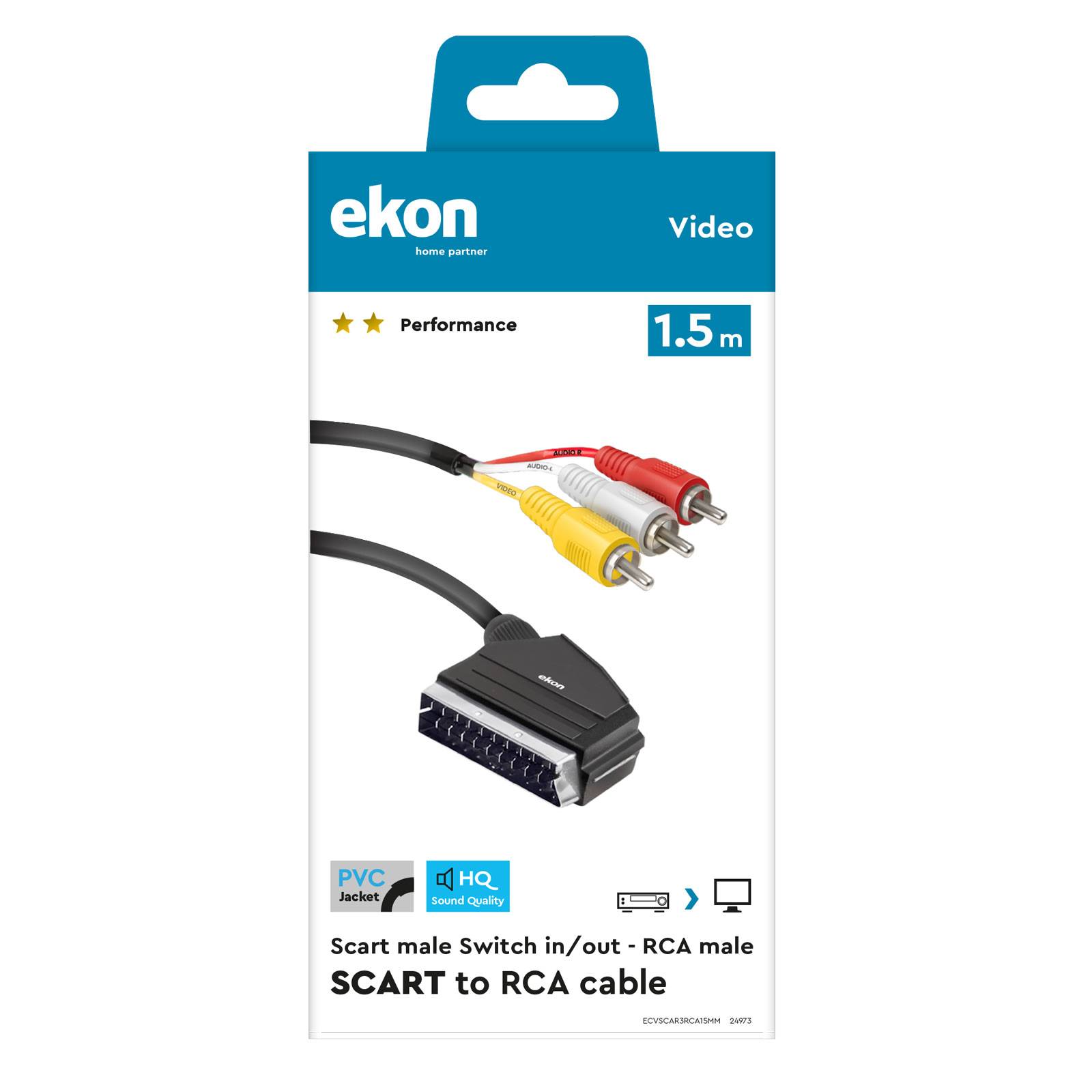 Cavo Scart – RCA con switch-1