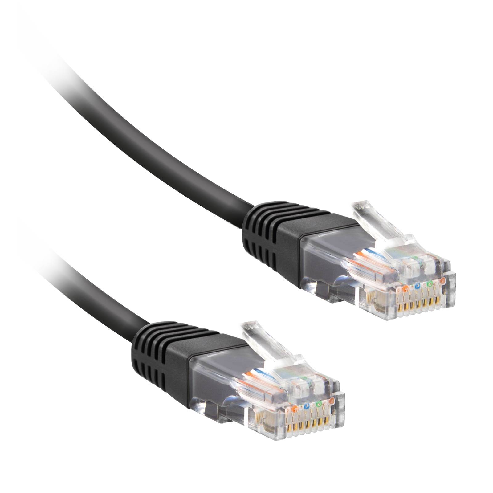 Cavo di rete per PC UTP cat 5e colore grigio, connettori RJ45, colore grigio, lungo 15 m-0