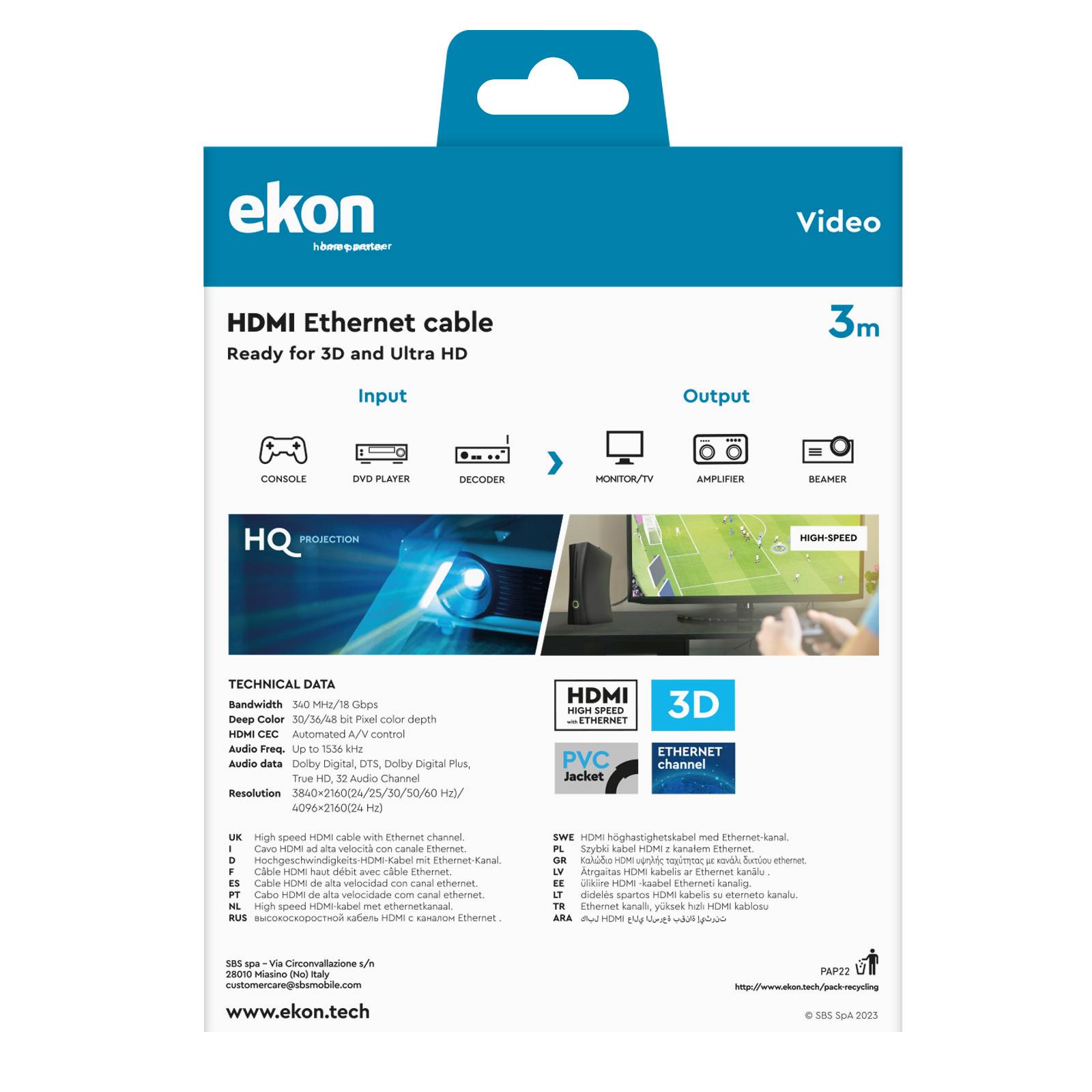 Cavo HDMI v. 1.4 - 1080p-2