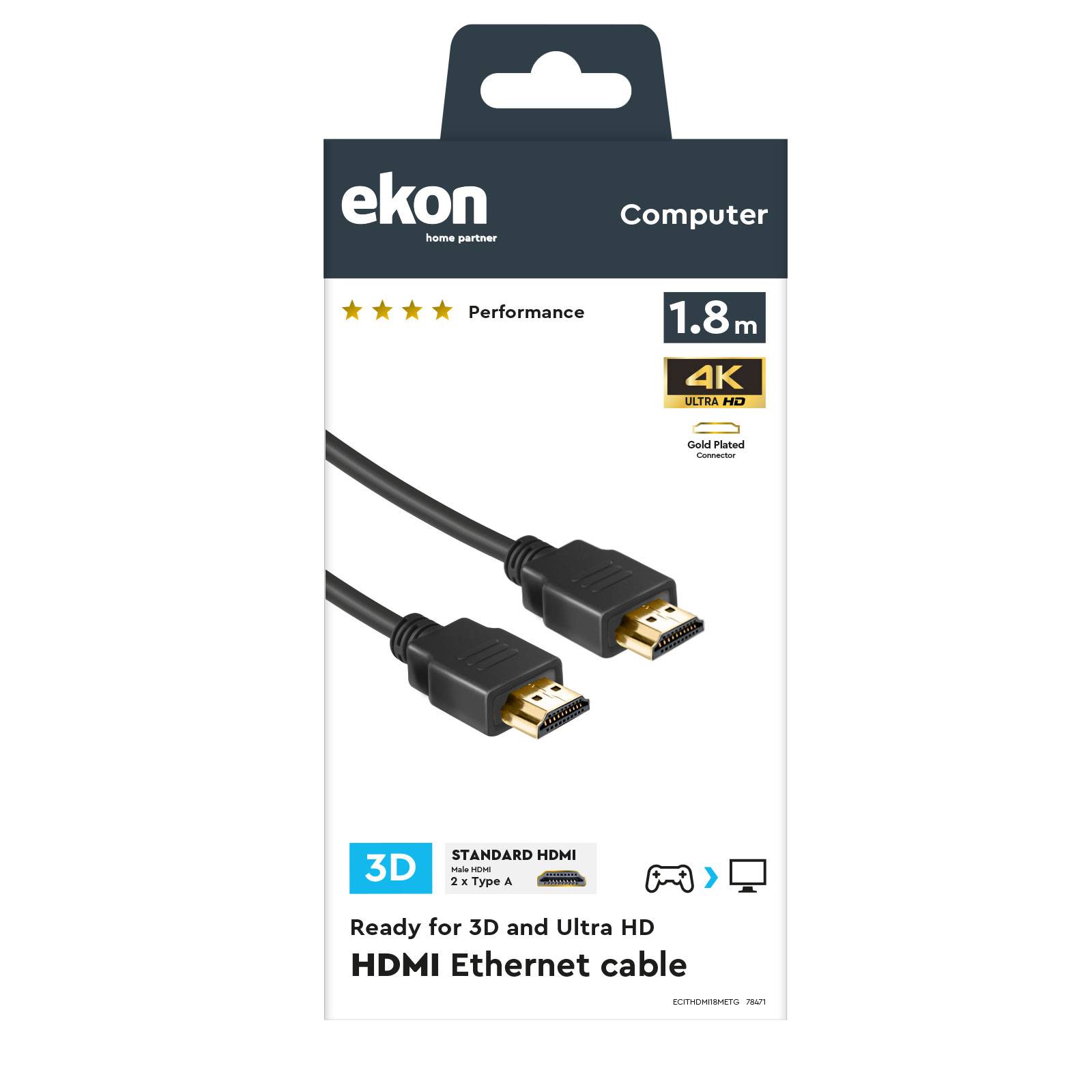 Cavo HDMI in metallo 4K Ultra HD-1