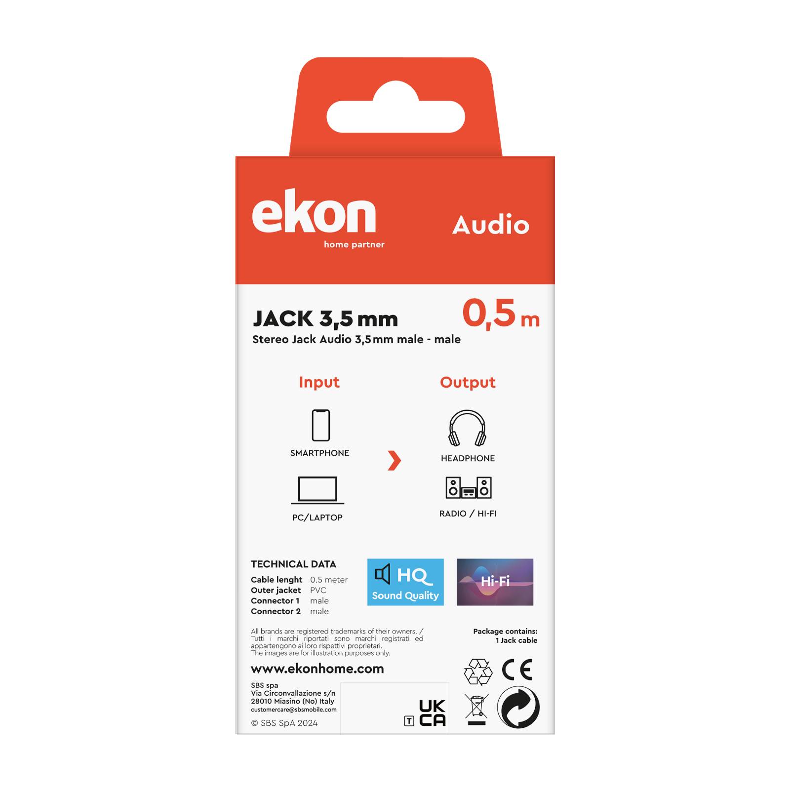Cavo audio Jack 3,5 mm maschio - maschio-2