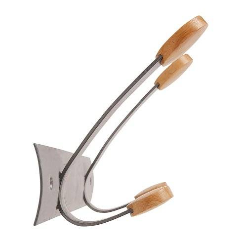 Appendiabiti da Parete Duo Alba - 2 Posti - 28x15x27 cm - PMV2 (Grigio)-1