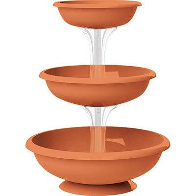 CIOTOLE TRIS FONTANA BAMA PP TERRACOTTA D.CM 50 H.CM 64-0