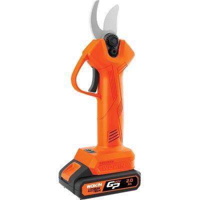 FORBICE POTA BATTERIA GP20V 624510 WOKIN VOLT 20X2 AH 2,0 MM 0-30 BRUSHLESS + VALIGIA-0