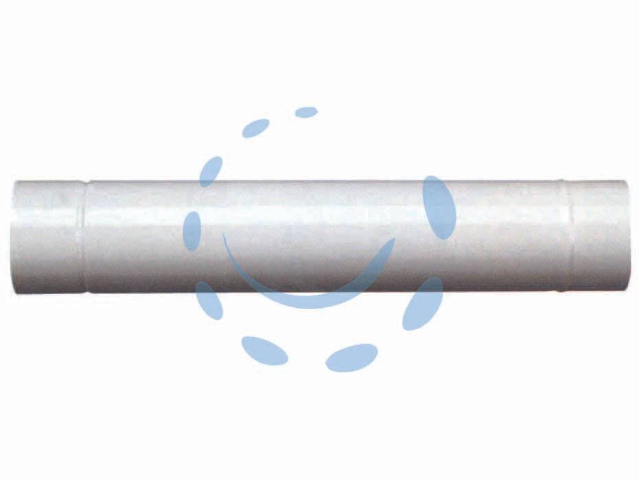 TUBO PORCELLANATO PER STUFE A LEGNA BIANCO LUCIDO-0