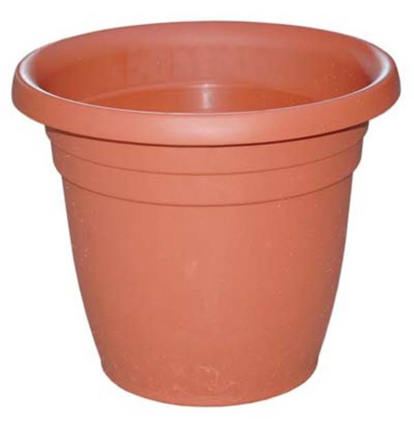 VASO TONDO THEA ICS PP TERRACOTTA CM 26 H.CM 21