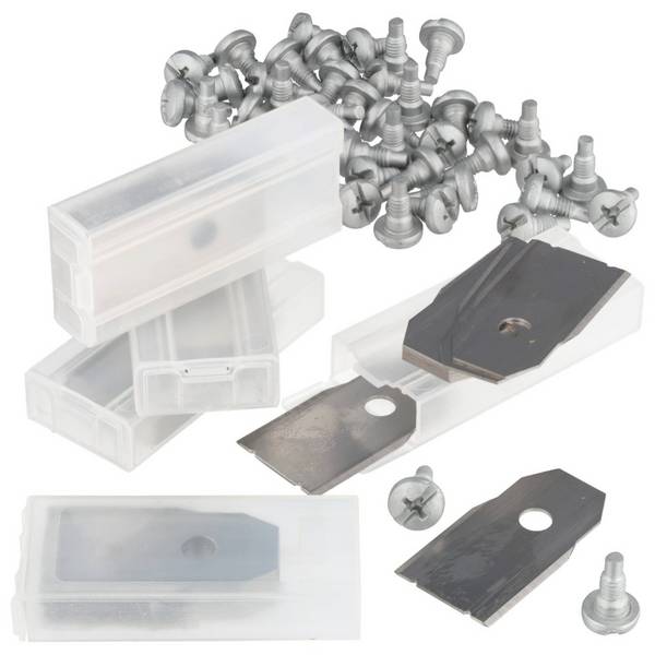 Lame di ricambio Husqvarna Automower, extra spesse 0,6 mm, carbonio, per rasaerba robotizzati set da 45
