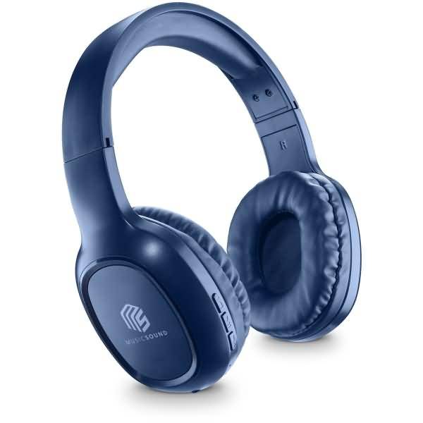 Music Sound HEADBAND BT BASIC - Verkabelt & Kabellos - Anrufe/Musik - 145 g - Kopfhörer - Blau (BTHEADBBASICMSB)-0