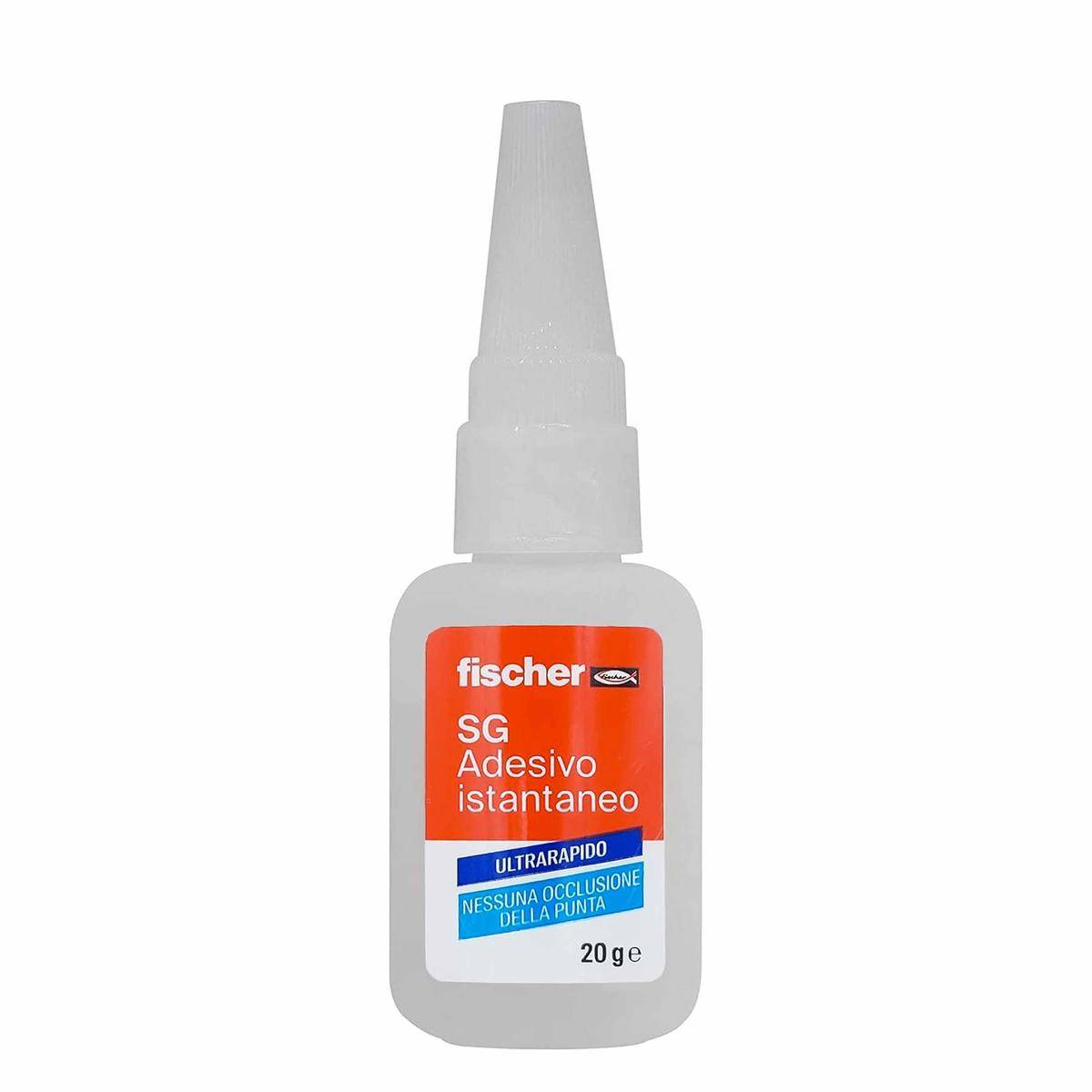 Fischer Sg20 Adesivo Istantaneo Colla Ultra Rapida Attaccatutto Universale 20gr-0