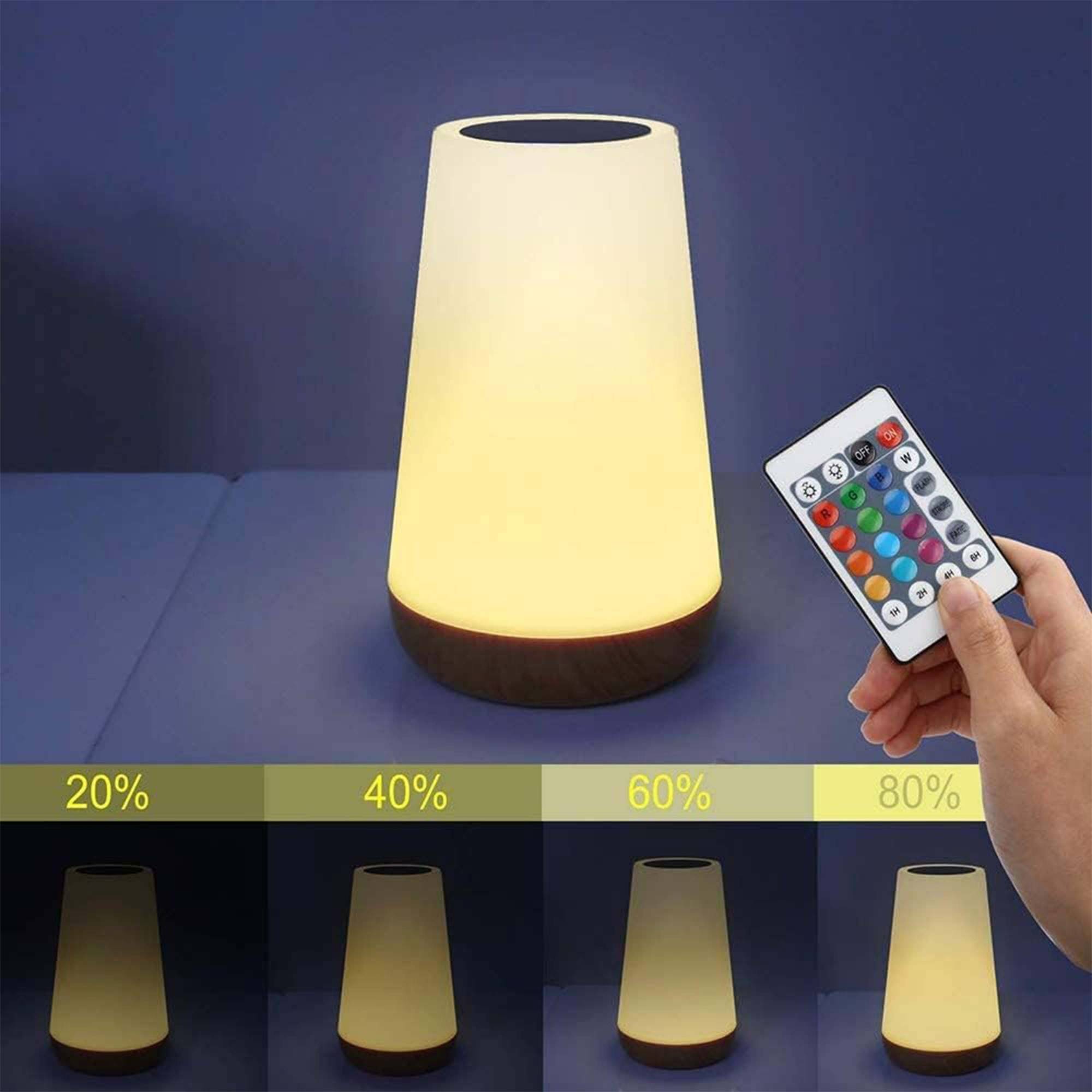 Luce Notturna A Led Dimmerabile Con Telecomando Caldo/freddo Timer-2