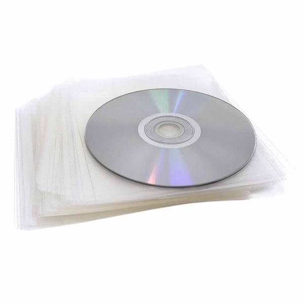 100 X Bustine Dvd Cd Trasparenti Con Aletta Di Chiusura Buste Dischi Disco Pvc