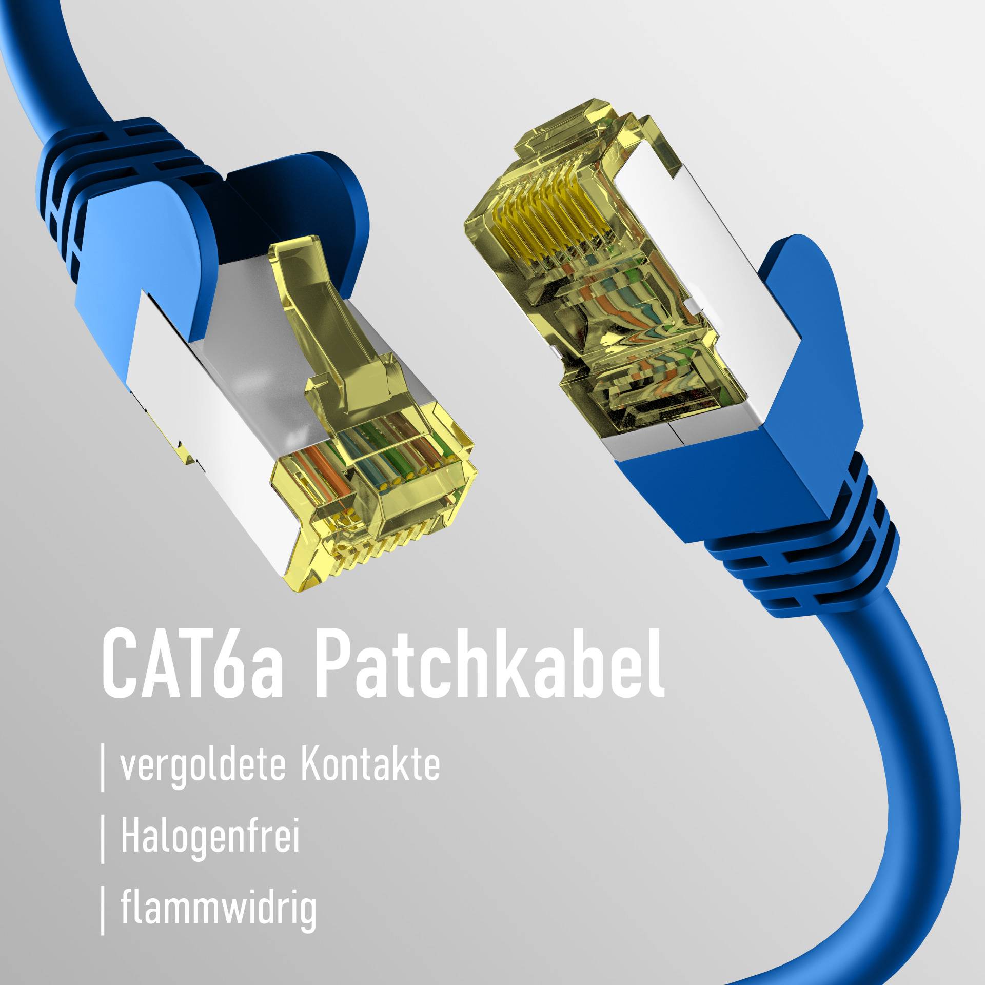 EFB-Elektronik CAT6a BLAU 10m Patchkabel S/FTP PIMF RJ45 Netzwerkkabel Ethernetkabel LAN DSL Hersteller: EFB Elektronik-2