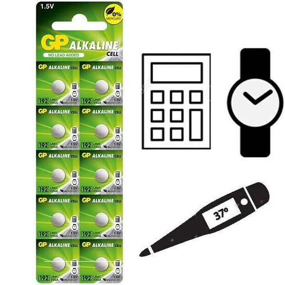 Blister 10 Batterie Alcaline Specialistiche LR41-1