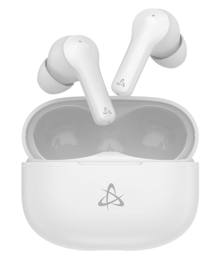 Auricolari Wireless BT v5.3 Cancellazione del Rumore con Custodia di Ricarica 2 in 1 Bianco-0