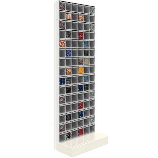 SCAFFALE Porta Minuteria CON BASE 90 Cassetti H.1750 parete portaminuteria minuteria Cassettiera