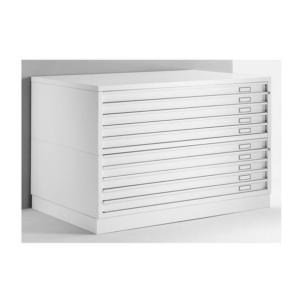 Cassettiera Portadisegni ECO A1 10 Cassetti Bianco orizzontale CAM cm 116x75,5x94,5h