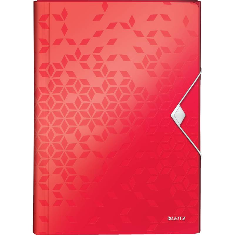 Leitz Wow 4589 Cartella della ventola DIN A4 6 -FACH ROSSO-0
